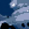 Preview of cross stitch pattern: #242400