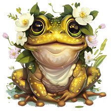 Cross stitch pattern: Cute Spring Animals - Frog