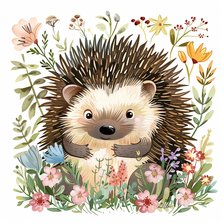 Cross stitch pattern: Cute Spring Animals - Hedgehog