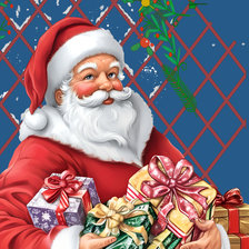 Cross stitch pattern: christmas man