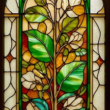 Cross stitch pattern: stained glass