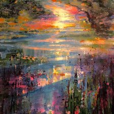 Cross stitch pattern: Abstract art