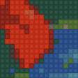 Preview of cross stitch pattern: 80x120 stitches, DMC, 20 colors, Diffusion: 0% hawaii
