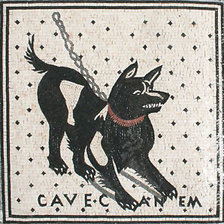 Cross stitch pattern: Cave Canem