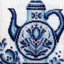 Cross stitch pattern: Чайник