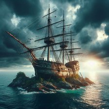 Cross stitch pattern: Skepp