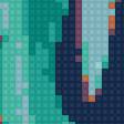 Preview of cross stitch pattern: Kaktus di tengah padang pasir