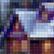 Preview of cross stitch pattern: Purple leaf