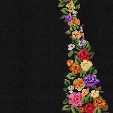 Cross stitch pattern: flowers