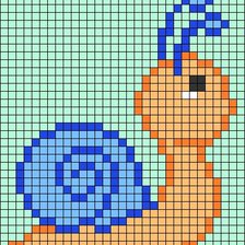 Cross stitch pattern: chiocciola